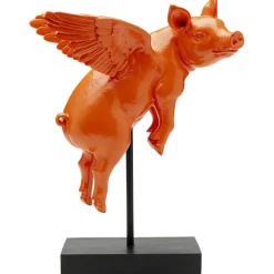 Figurine décorative Flying Pig Orange 29cm>KARE Design Clearance