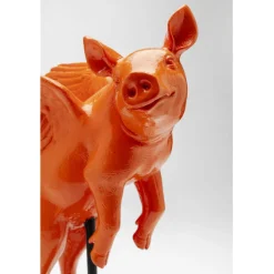 Figurine décorative Flying Pig Orange 29cm><noscript><img width=