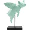 Figurine décorative Flying Pig Turquoise 29cm>KARE Design Outlet