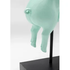 Figurine décorative Flying Pig Turquoise 29cm><noscript><img width=