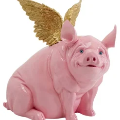 Figurine décorative Flying Pig fuchsia 79cm>KARE Design Sale