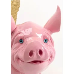 Figurine décorative Flying Pig fuchsia 79cm><noscript><img width=