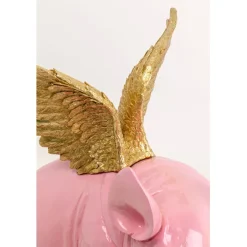 Figurine décorative Flying Pig fuchsia 79cm><noscript><img width=