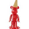 Figurine décorative Gelato Bear rouge 40cm>KARE Design Outlet