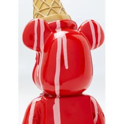 Figurine décorative Gelato Bear rouge 40cm><noscript><img width=