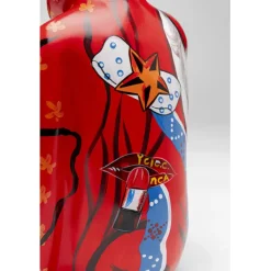 Figurine décorative Graffiti Monkey rouge 39cm><noscript><img width=