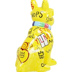 Figurine décorative Graffiti Dog jaune 122cm><noscript><img width=