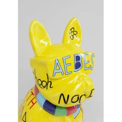 Figurine décorative Graffiti Dog jaune 122cm><noscript><img width=