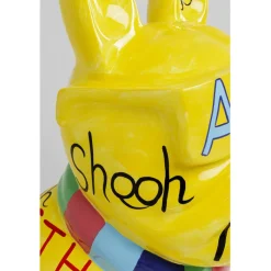 Figurine décorative Graffiti Dog jaune 122cm><noscript><img width=