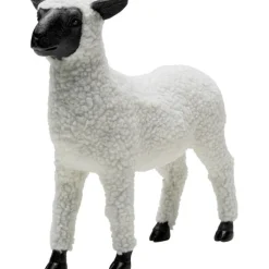 Figurine décorative Happy Sheep Wool blanc 28cm>KARE Design Sale