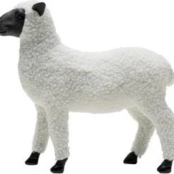 Figurine décorative Happy Sheep Wool blanc 28cm>KARE Design Sale