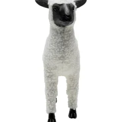 Figurine décorative Happy Sheep Wool blanc 28cm><noscript><img width=