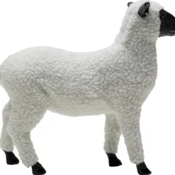 Figurine décorative Happy Sheep Wool blanc 28cm><noscript><img width=