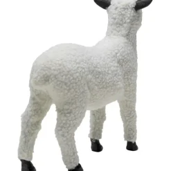 Figurine décorative Happy Sheep Wool blanc 28cm><noscript><img width=