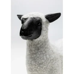 Figurine décorative Happy Sheep Wool blanc 28cm><noscript><img width=