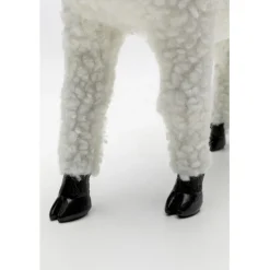 Figurine décorative Happy Sheep Wool blanc 28cm><noscript><img width=