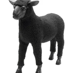 Figurine décorative Happy Sheep Wool noir 37cm>KARE Design Sale
