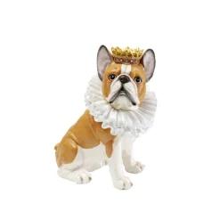 Figurine décorative King Dog marron 29cm><noscript><img width=