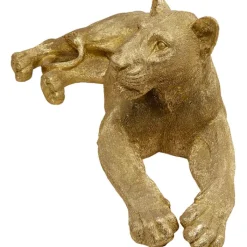 Figurine décorative Lion doré 113cm><noscript><img width=