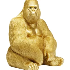 Figurine décorative Monkey Gorilla Side doré 76cm><noscript><img width=