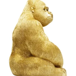 Figurine décorative Monkey Gorilla Side doré 76cm><noscript><img width=