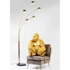 Figurine décorative Monkey Gorilla Side doré 76cm><noscript><img width=