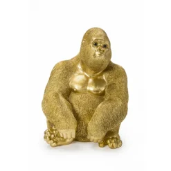 Figurine décorative Monkey Gorilla Side doré 39cm><noscript><img width=