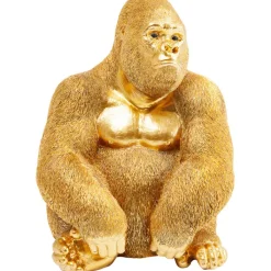 Figurine décorative Monkey Gorilla Side doré 39cm><noscript><img width=