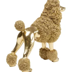 Figurine décorative Mrs Poodle doré 34cm><noscript><img width=