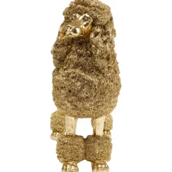 Figurine décorative Mrs Poodle doré 34cm><noscript><img width=