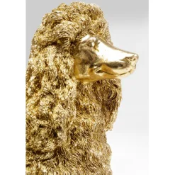 Figurine décorative Mrs Poodle doré 34cm><noscript><img width=