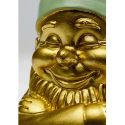 Figurine décorative Nain doré vert 21cm><noscript><img width=