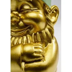 Figurine décorative Nain doré vert 21cm><noscript><img width=