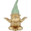 Figurine décorative Nain Meditation doré vert 19c>KARE Design Outlet