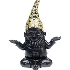 Figurine décorative Nain Meditation noir-doré 19cm>KARE Design Hot