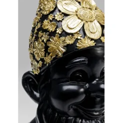 Figurine décorative Nain Standing noir-doré 30><noscript><img width=