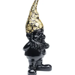 Figurine décorative Nain Standing noir-doré 45>KARE Design Discount