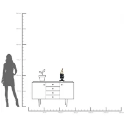 Figurine décorative Nain Standing noir-doré 45><noscript><img width=
