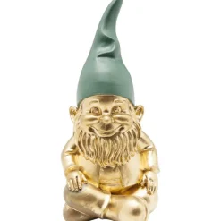 Figurine décorative Nain Sitting doré vert 19cm>KARE Design Clearance