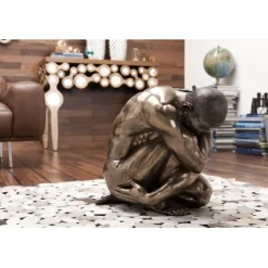 Figurine décorative Nude Man Hug bronze 54cm>KARE Design Best