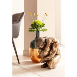 Figurine décorative Nude Man Hug bronze 54cm><noscript><img width=