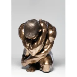 Figurine décorative Nude Man Hug bronze 54cm><noscript><img width=