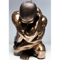 Figurine décorative Nude Man Hug bronze 54cm><noscript><img width=