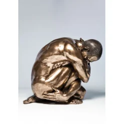 Figurine décorative Nude Man Hug bronze 54cm><noscript><img width=