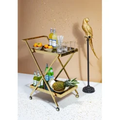 Figurine décorative Parrot doré 116cm><noscript><img width=