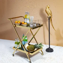 Figurine décorative Parrot doré 116cm><noscript><img width=