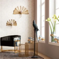 Figurine décorative Parrot pétrole><noscript><img width=