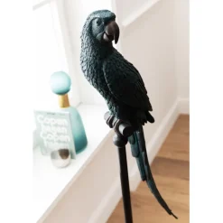 Figurine décorative Parrot pétrole><noscript><img width=