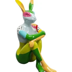 Figurine décorative Rabbit Gillie colore 80cm><noscript><img width=