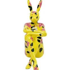Figurine décorative Rabbit Gillie jaune 80cm>KARE Design Outlet